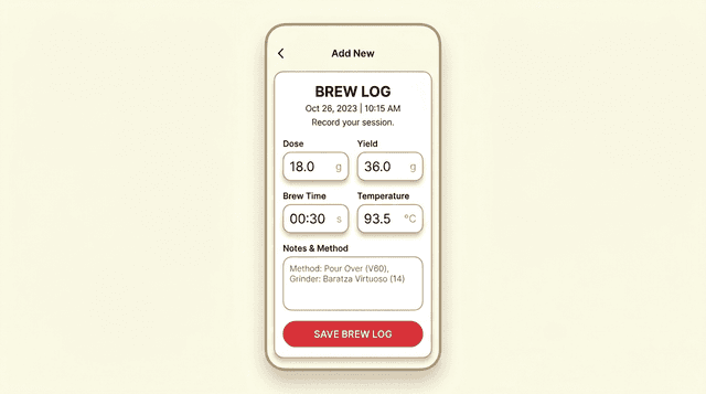 Brew Log app preview